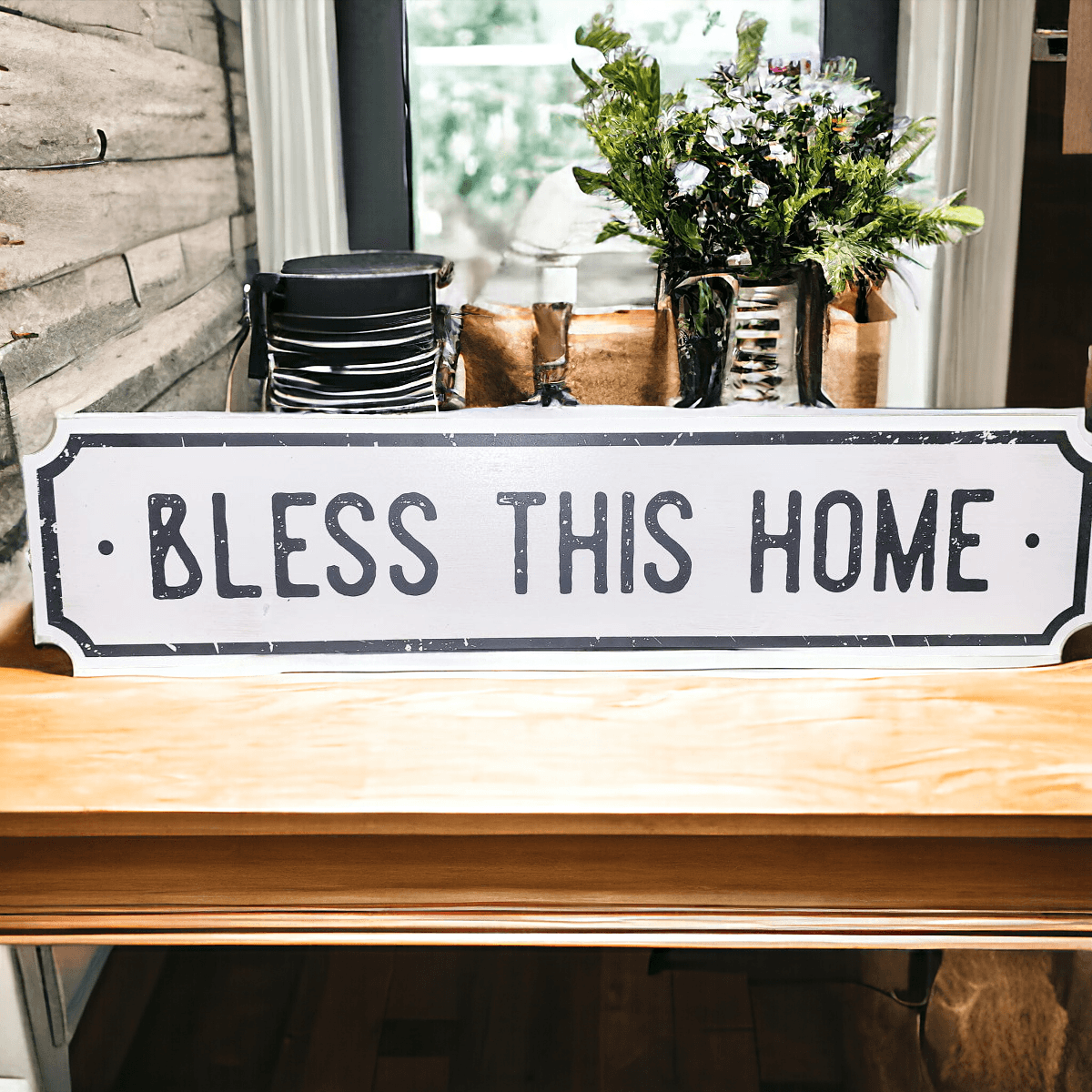 Farmhouse Chic Home Decor Bundle – Rustic Accent Pieces for Living Room & Kitchen