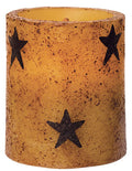 3.5" Burnt Mustard Star Timer Pillar