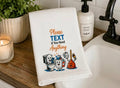 Please TEXT If You Need Anything" Funny Bathroom Hand Towel | Guest Bath Microfiber Towel