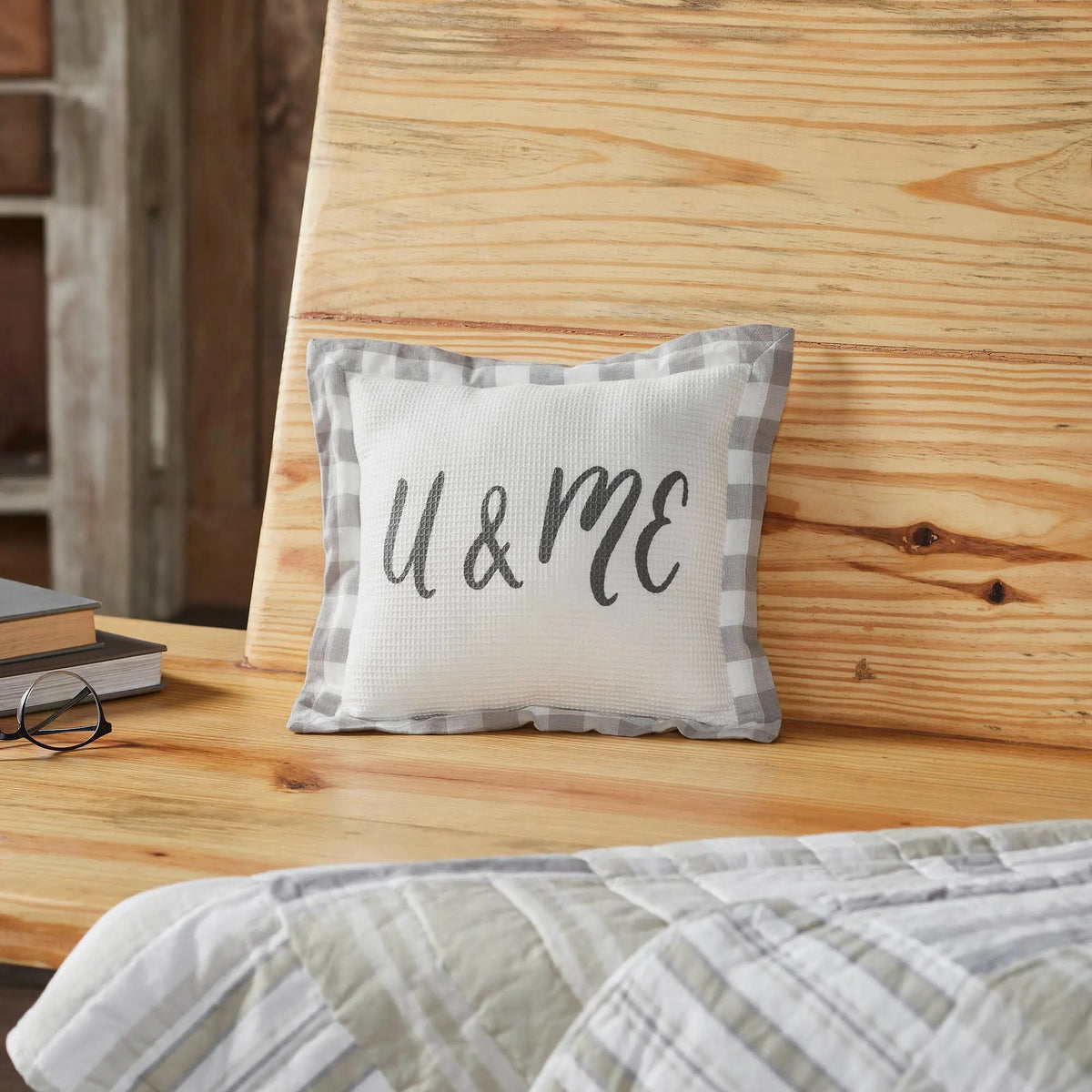 Finders Keepers You & Me Throw Pillow – Rustic Farmhouse Accent Pillow for Couch or Bed