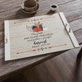 Rustic Wooden Stove Top Cover & Serving Tray | Farmhouse Noodle Board