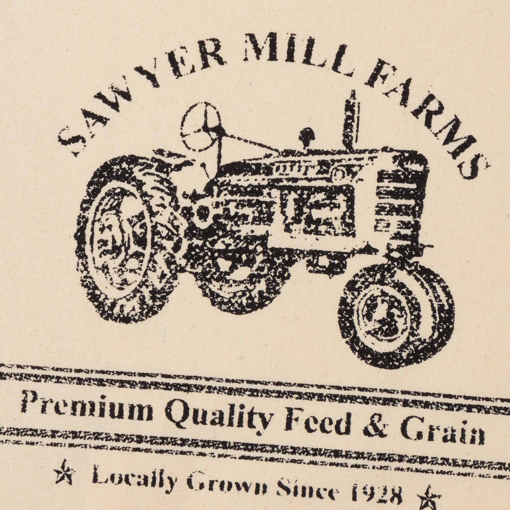 Sawyer Mill Tractor Tea Towel – Farmhouse Kitchen Decor Cotton Dish Towel
