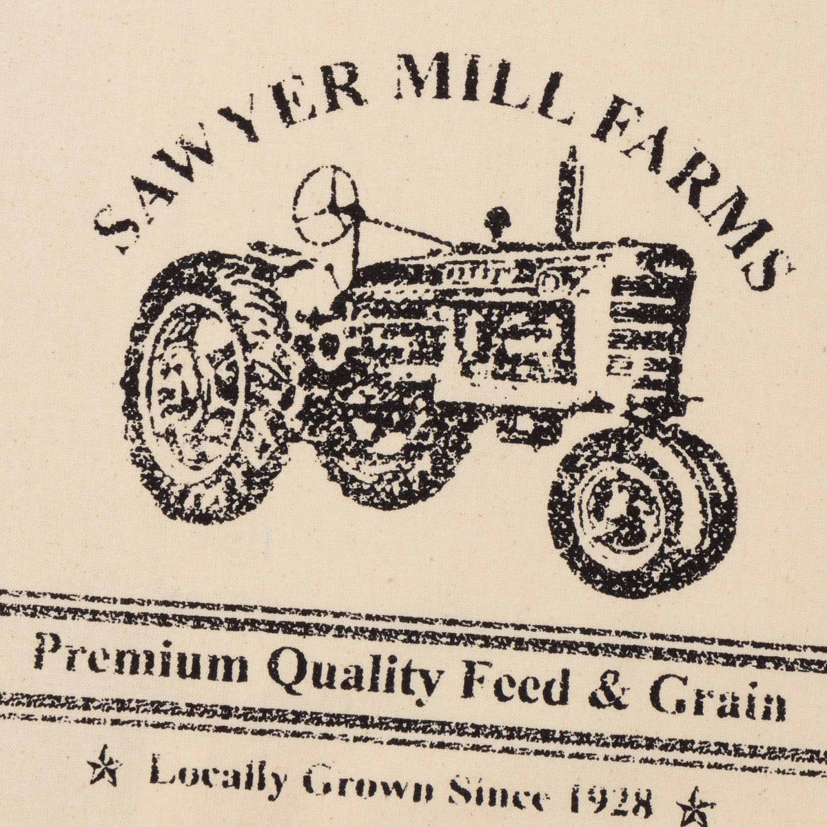 Sawyer Mill Tractor Tea Towel – Farmhouse Kitchen Decor Cotton Dish Towel
