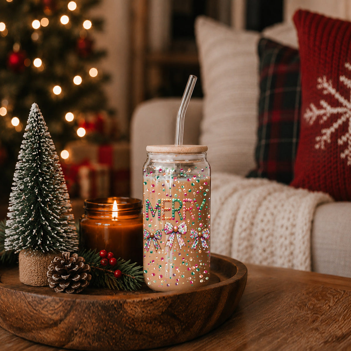 Sequin MERRY 17oz