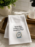 You've Been in Here a While..." Funny Bathroom Hand Towel