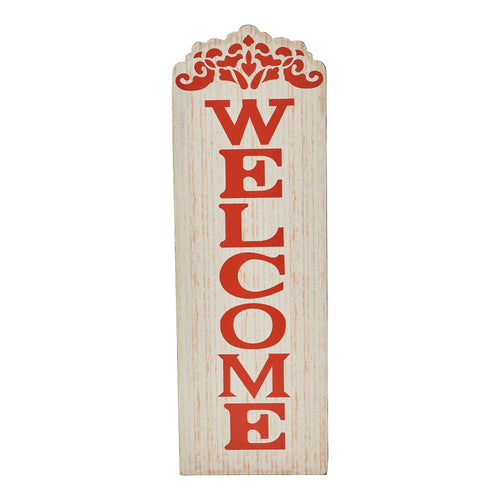 Fall Welcome Wooden Porch Sign – Vertical Autumn Entryway & Front Door Decor
