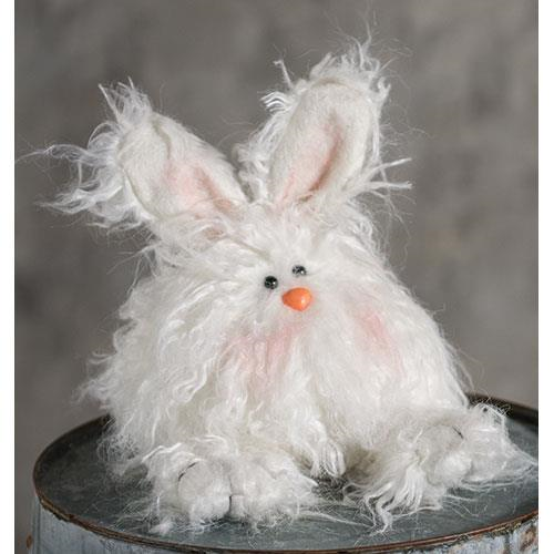 Cute Small Angora Bunny Decor Piece