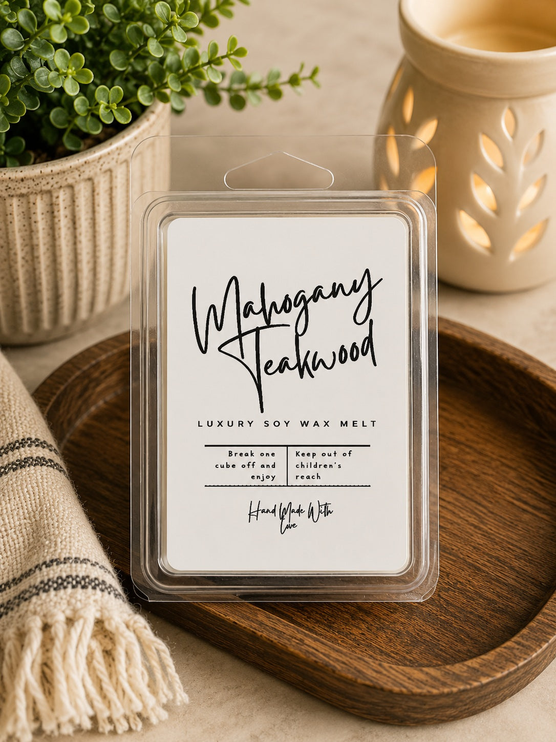 Mahogany Teakwood Luxury Soy Wax Melt