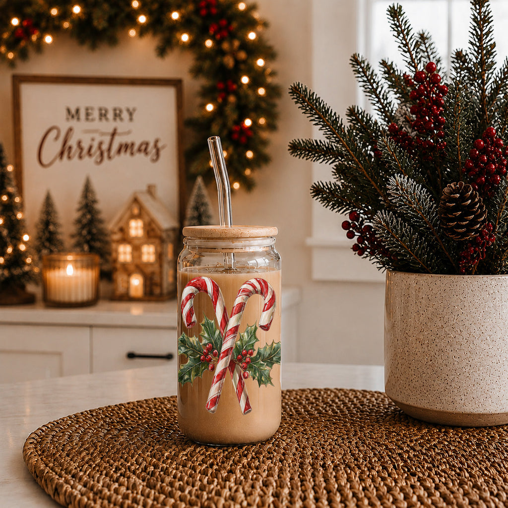 Candy Cane Holly 17oz