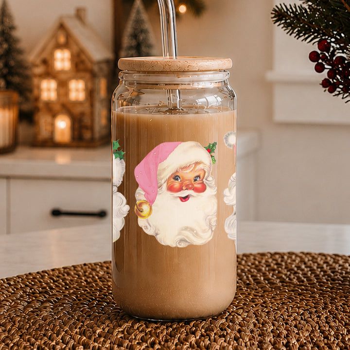 Vintage Pink Santa 17oz