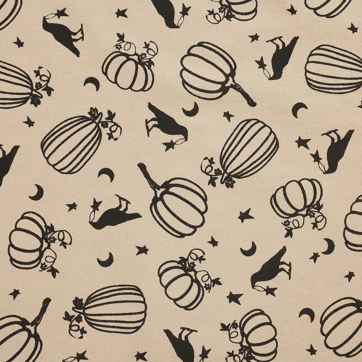 Midnight Harvest Pumpkin & Raven Kitchen Towel Collection | Set of 3 Cotton Towels