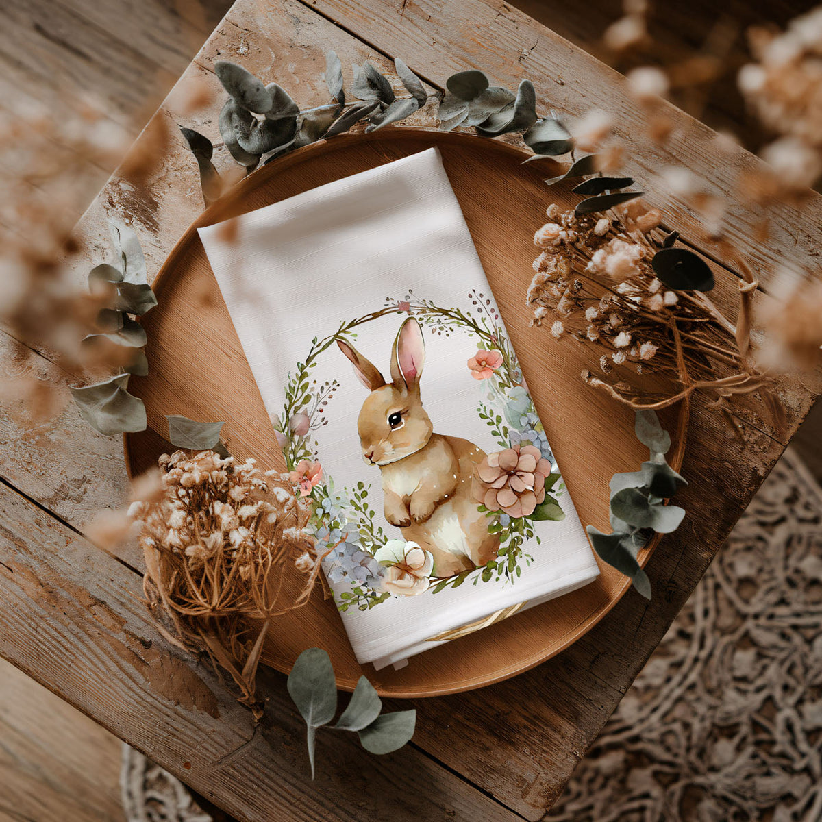 Rustic Bunny Towel