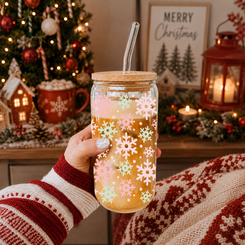 Pastel Snowflakes 17oz