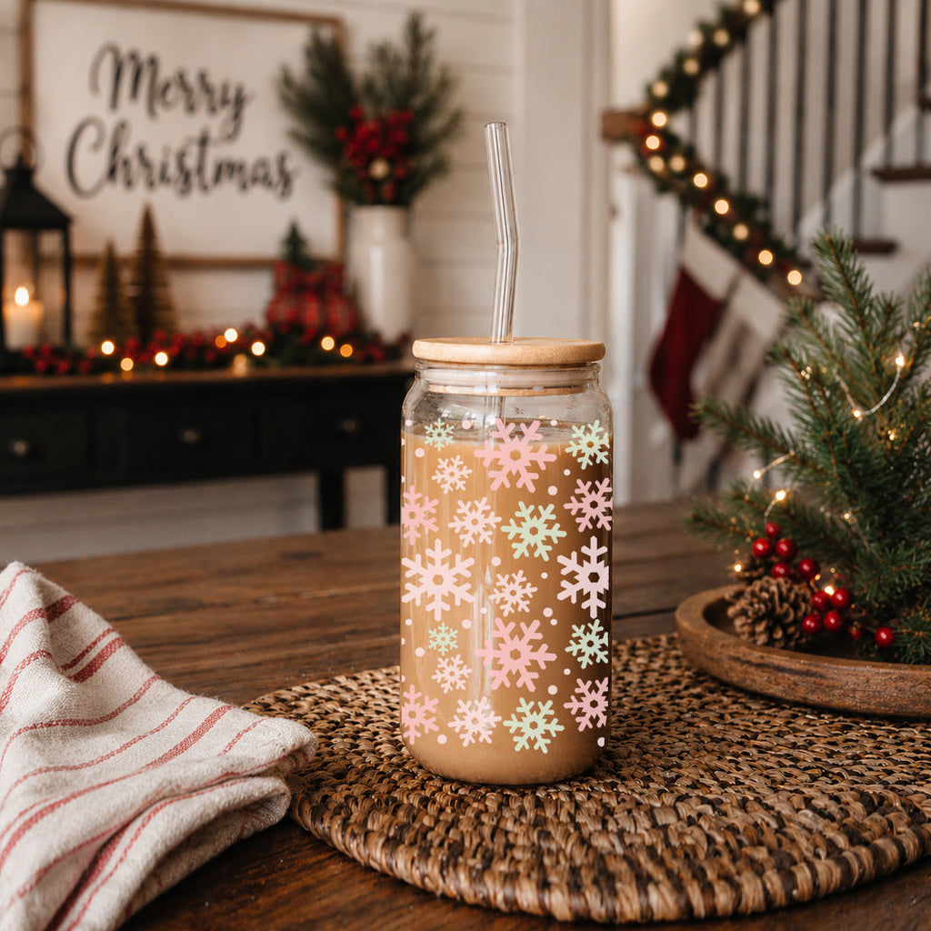 Pastel Snowflakes 17oz